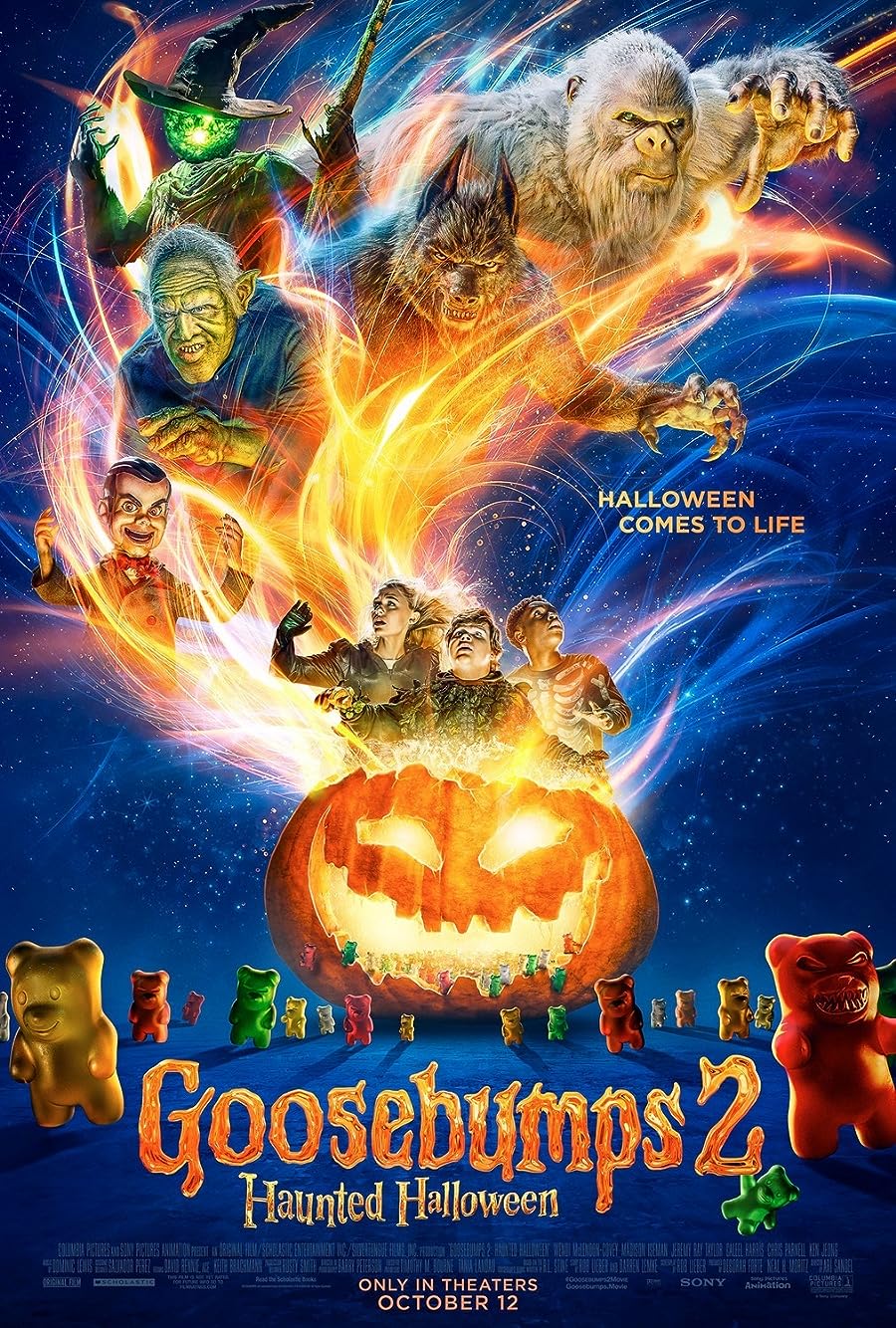 دانلود فیلم مورمور 2: هالووین جن‌زده | Goosebumps 2: Slappy’s Revenge 2018